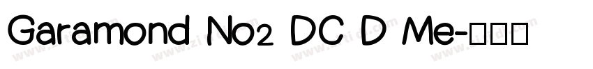 Garamond No2 DC D Me字体转换